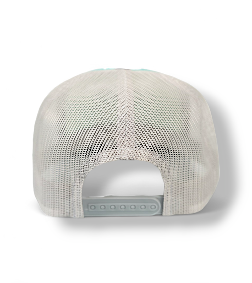 Gorra Trucker Espuma de Mar y Golondrina Gris