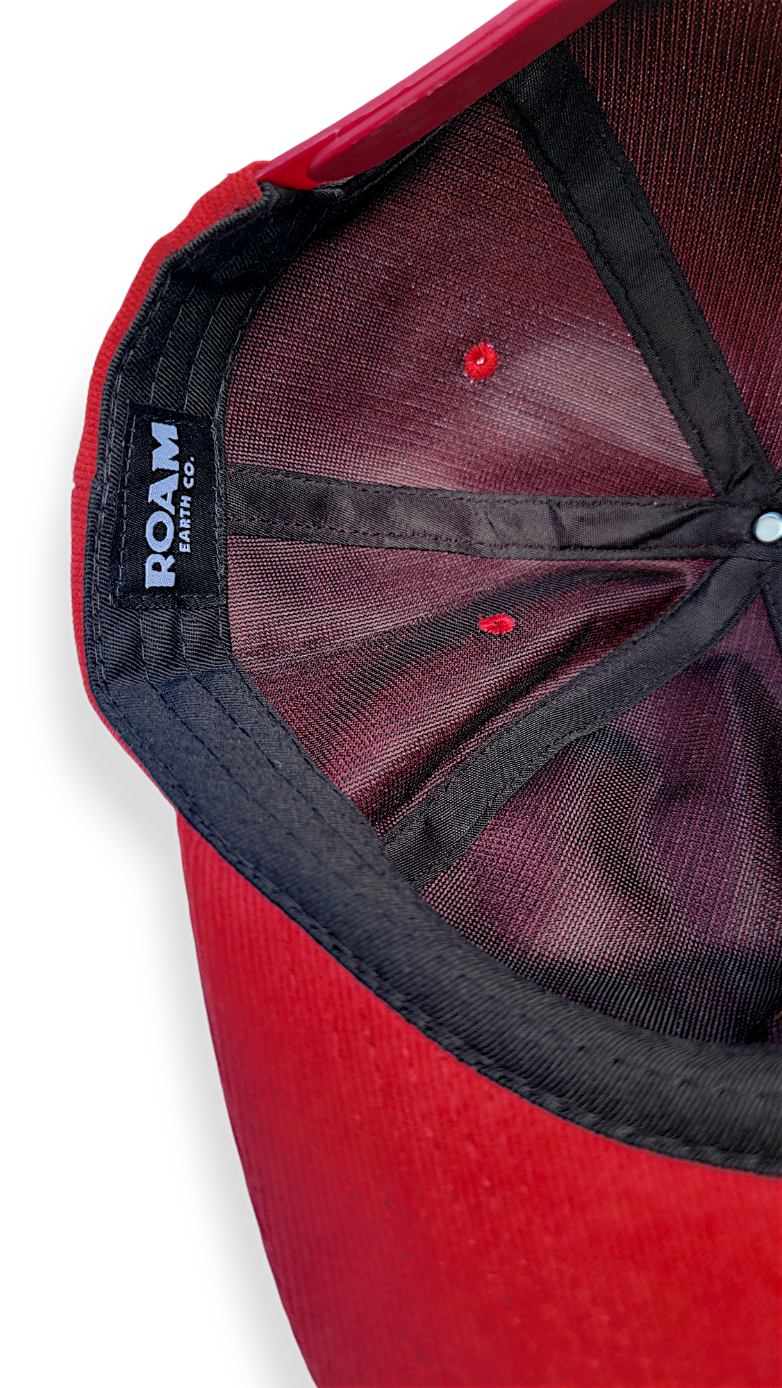 Zion National Park Red Corduroy Unstructured Snapback Cap