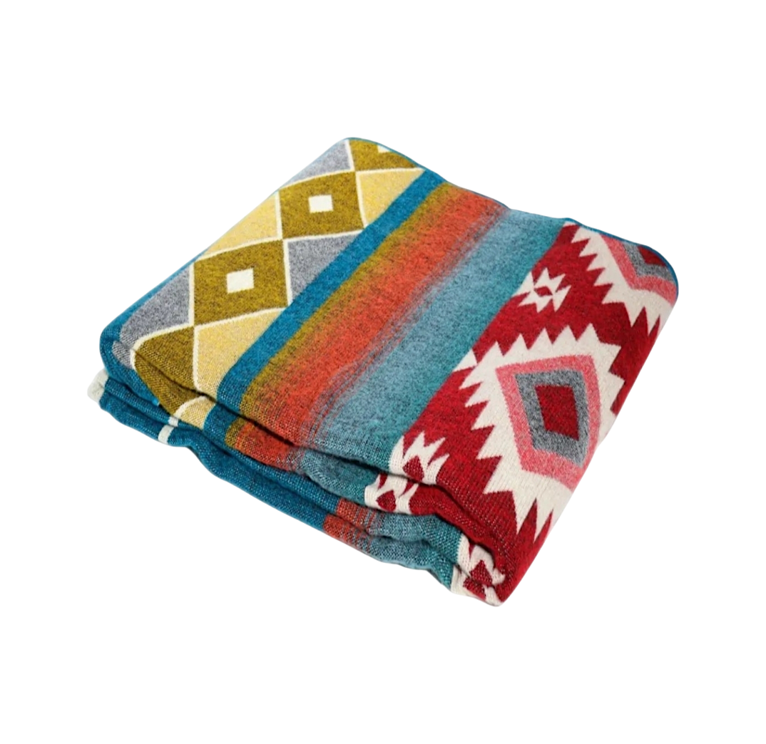 Glacier Alpaca Wool Blanket