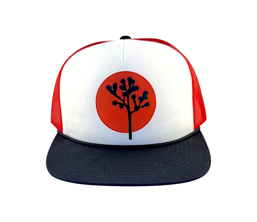 Joshua Tree Red Snapback Trucker Cap