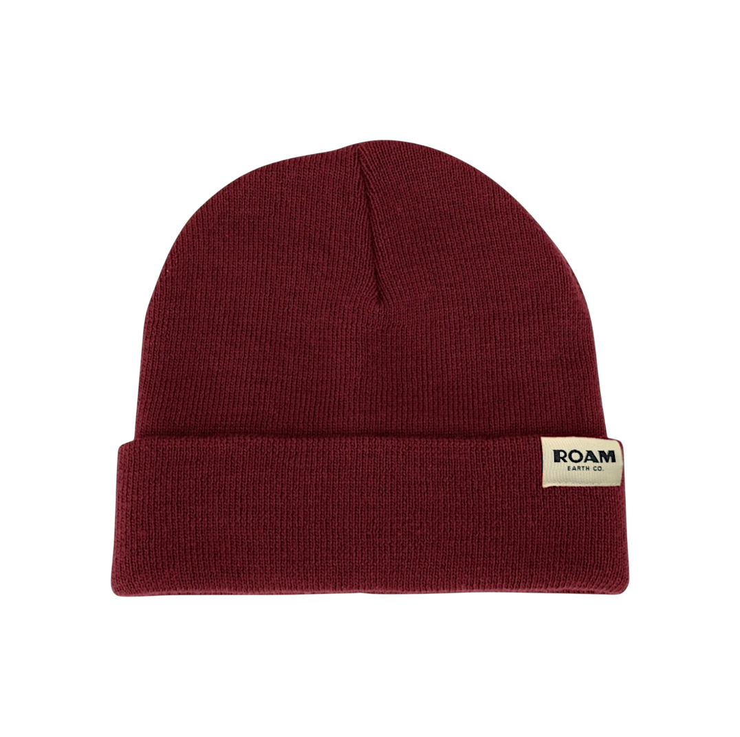 Roam Wool Burgundy Beanie