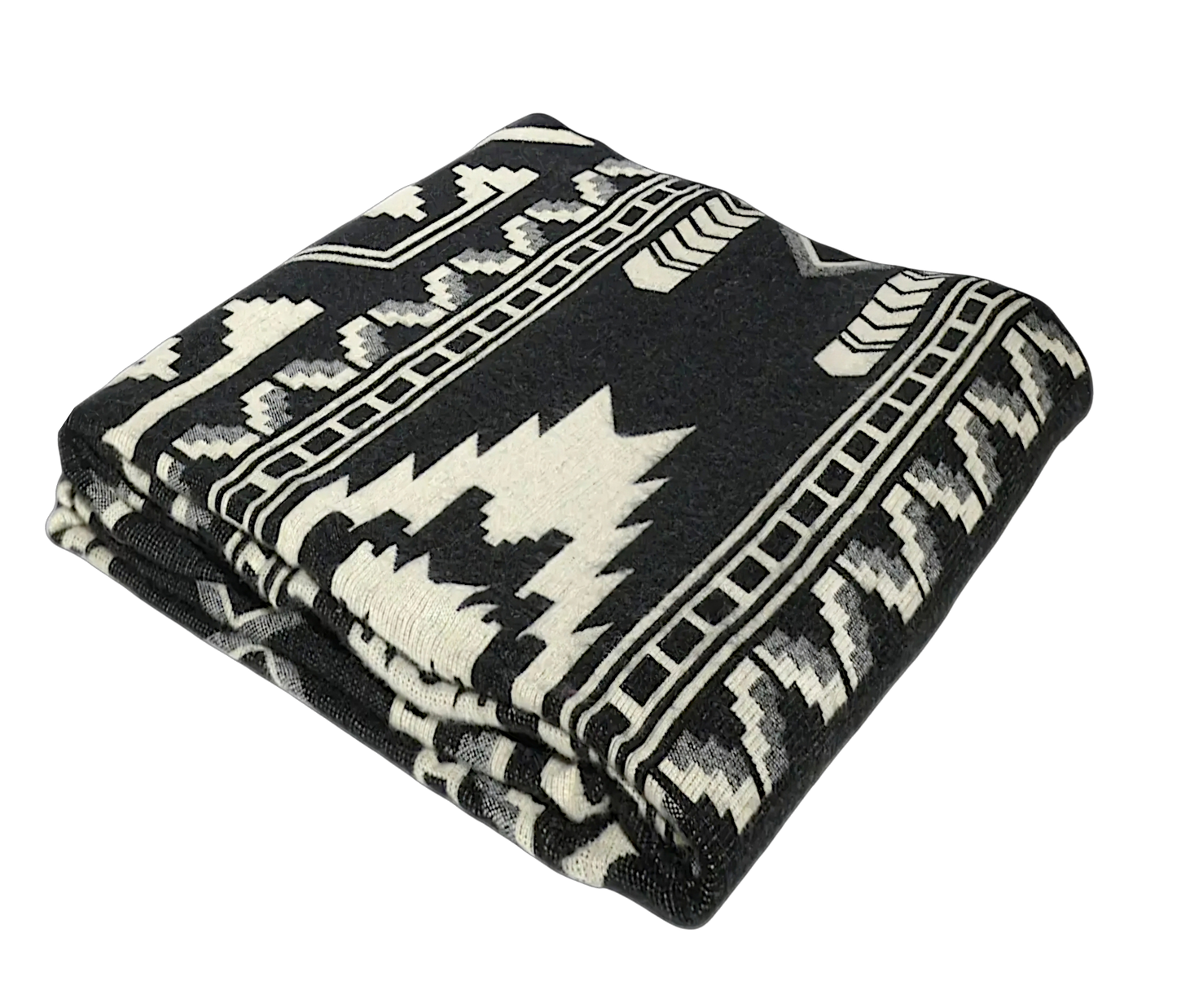 Adventure Alpaca Wool Black Native Blanket