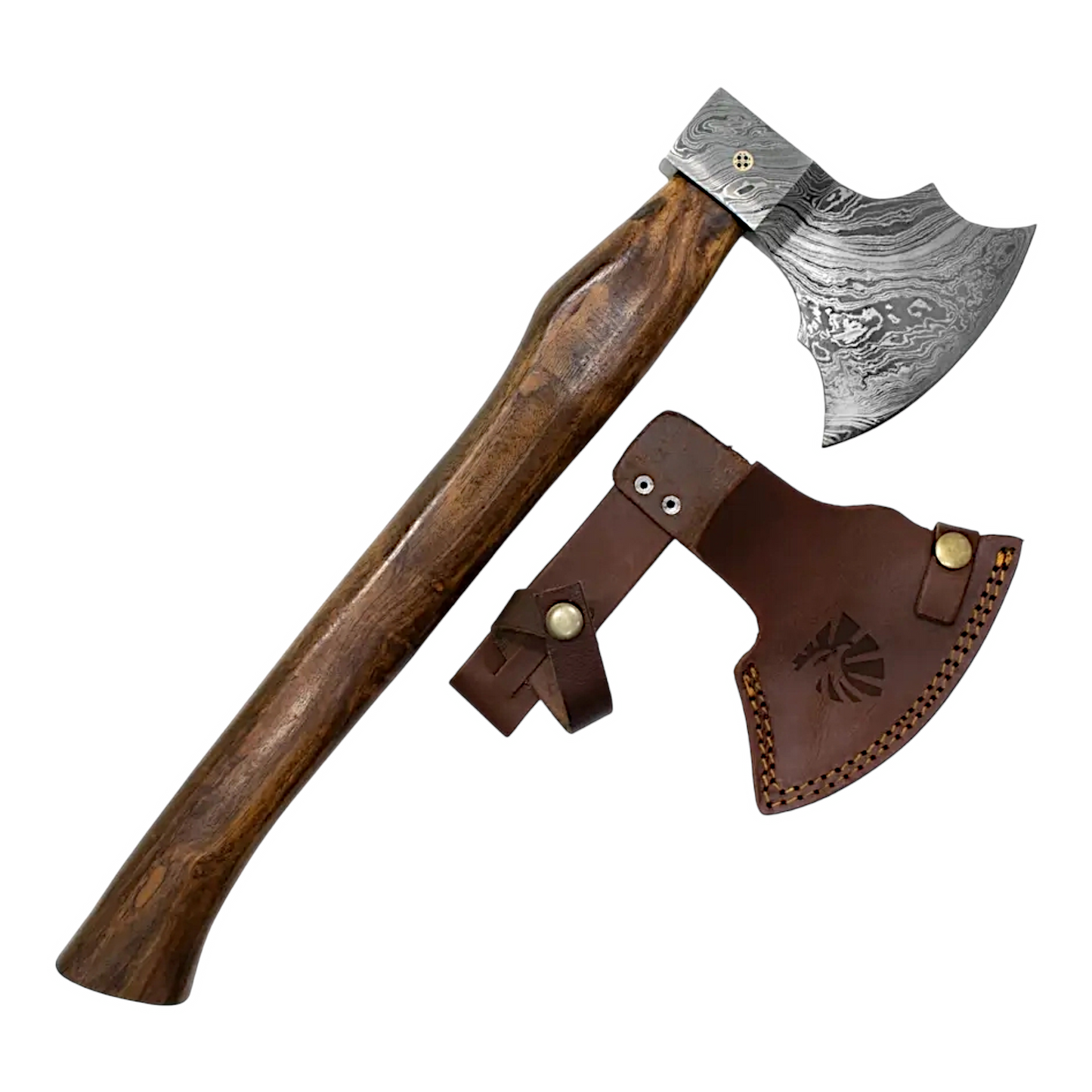 Damascus Steel All Around Camping Hatchet Axe