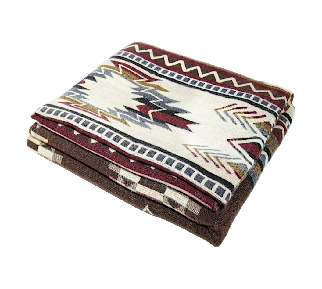 Grand Canyon Brown Alpaca Wool Adventure Blanket