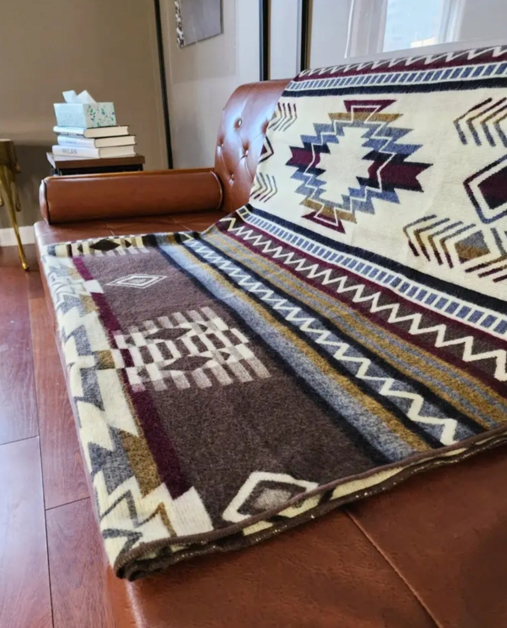 Grand Canyon Brown Alpaca Wool Adventure Blanket