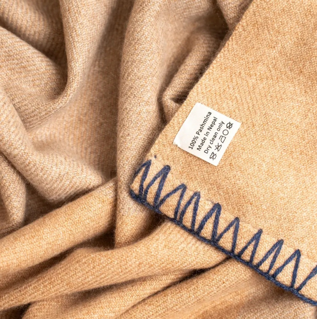 Great Sand Dunes Cashmere Reversible Travel & Luxury Home Blanket