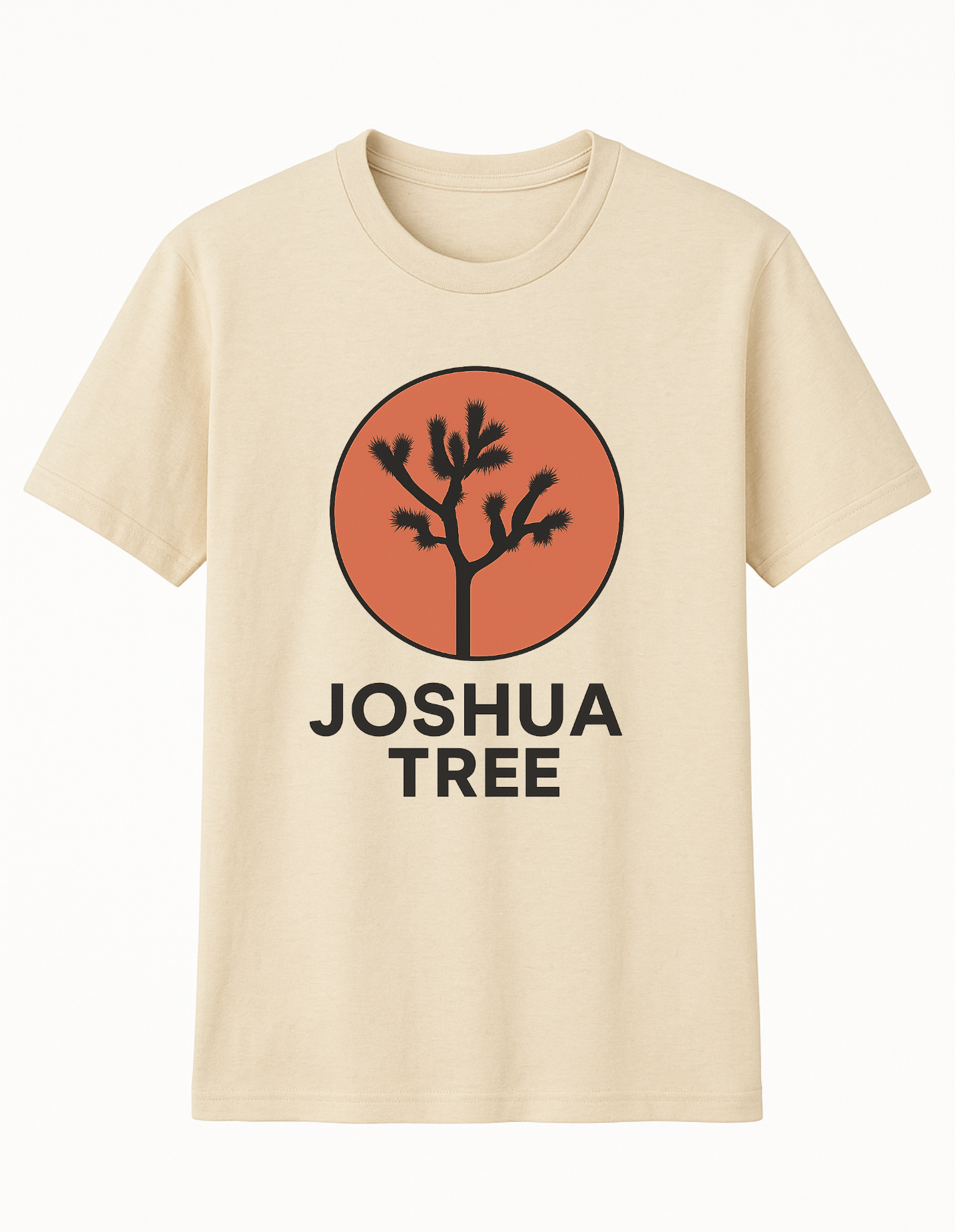 Joshua Tree Natura White Unisex Crew Neck T-Shirt