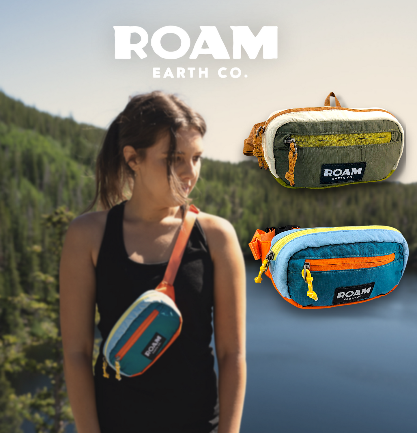 Mochila bandolera ROAM Adventure de 1 l en tonos tierra