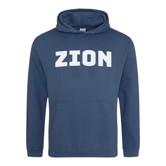 Sudadera con capucha azul Zion x Roam