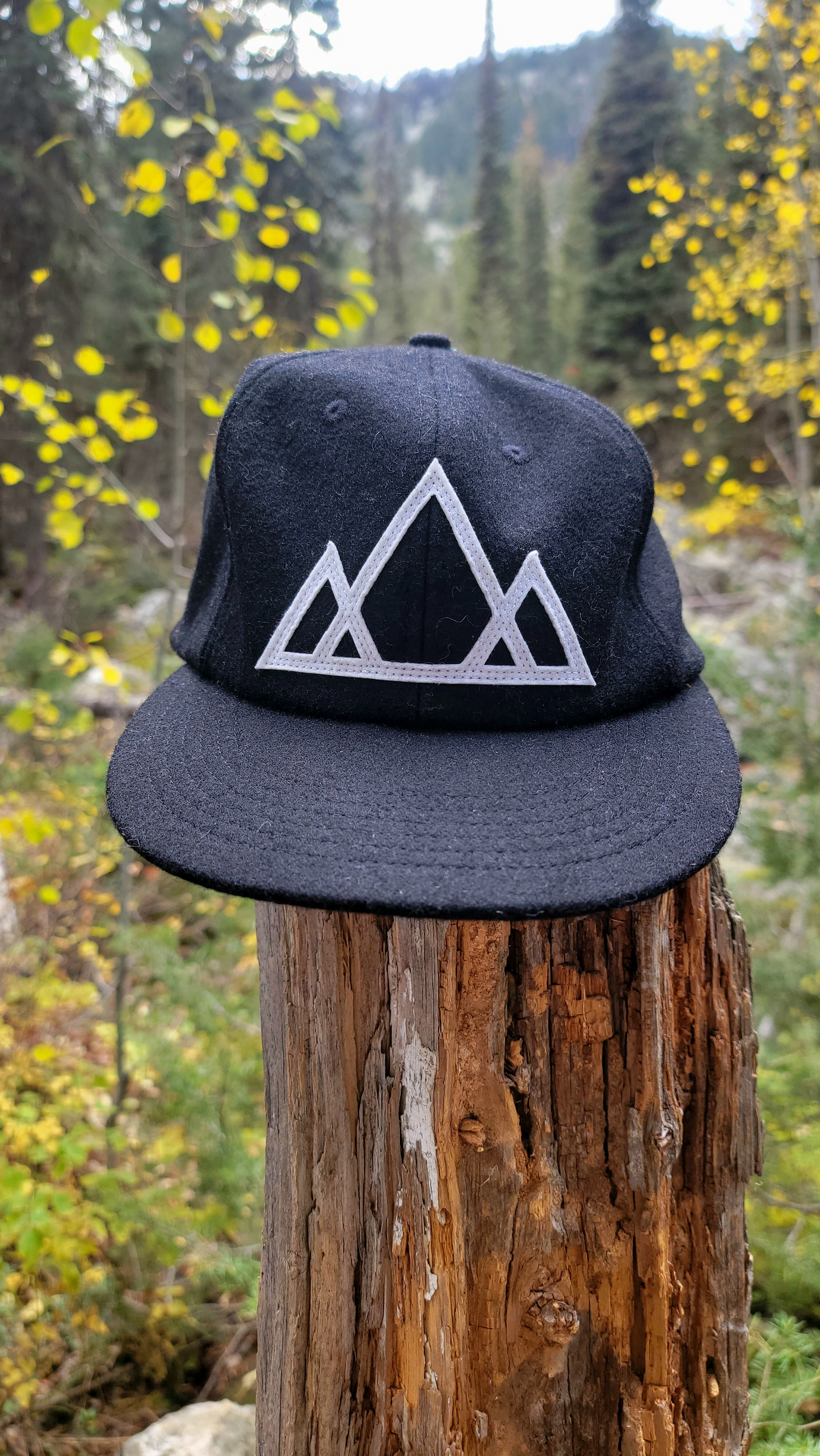 Gorra de montaña de lana vintage-Negro