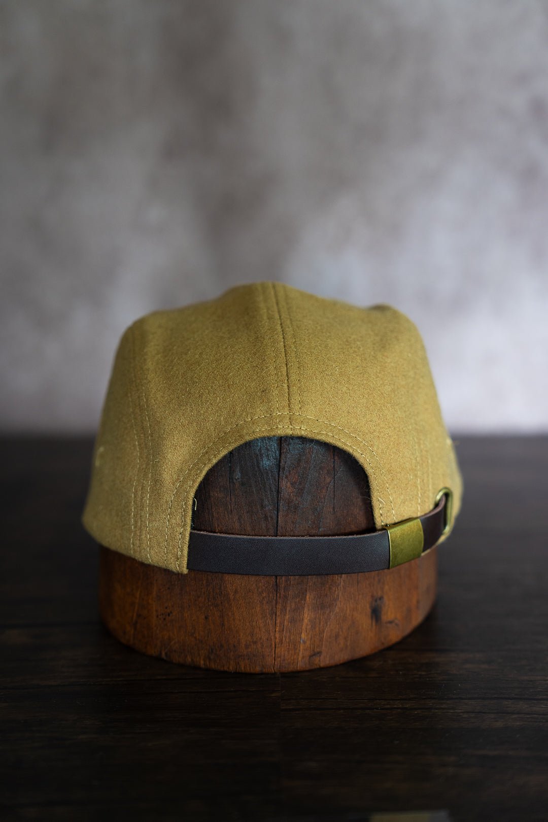 5 - Panel Camper Vintage Wool Mountain Cap - Two - Tone Tan & Turquoise - Roam Earth Co.