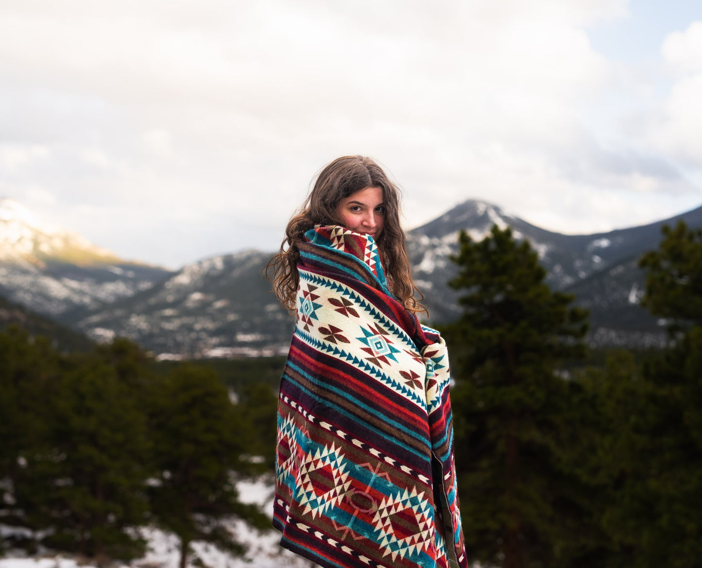 Rocky Mountain Alpaca Wool Blanket