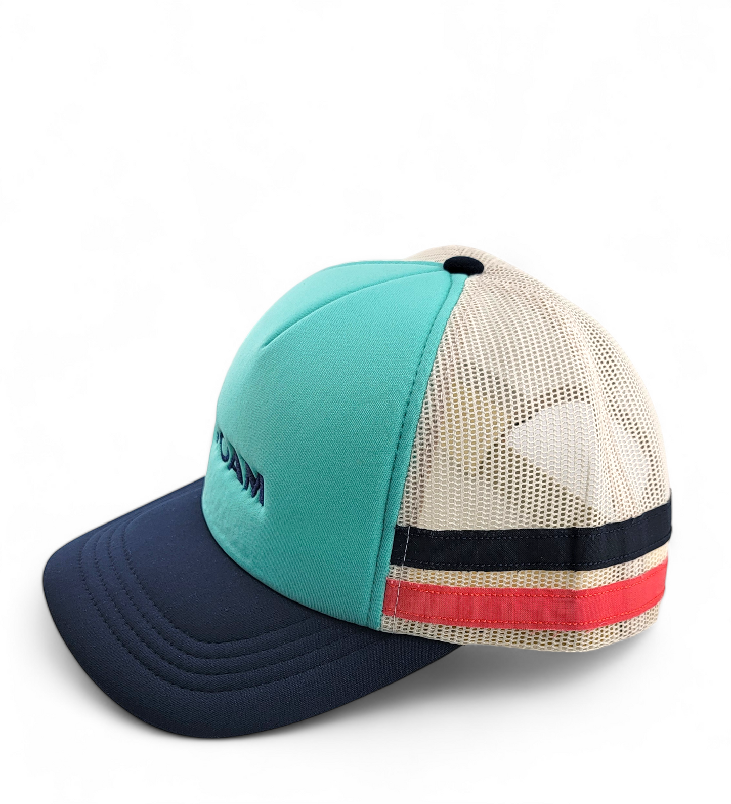 Womens ROAM Striped Trucker Cap