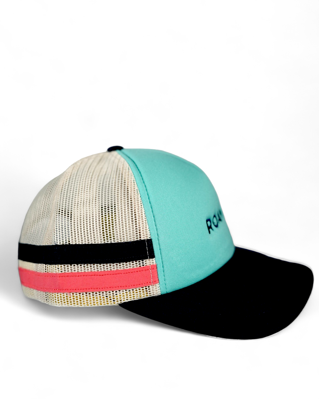 Womens ROAM Striped Trucker Cap