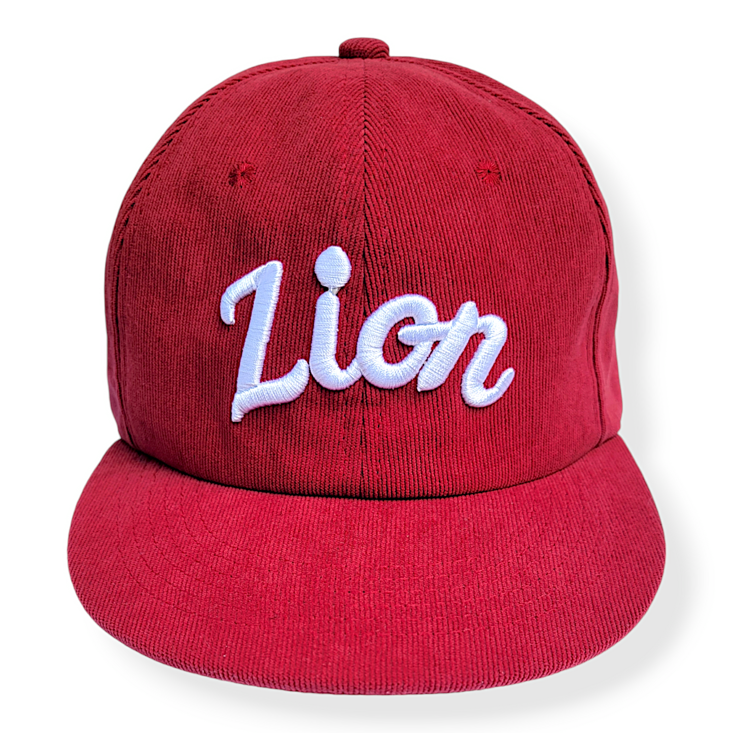 Gorra snapback sin estructura de pana roja Zion