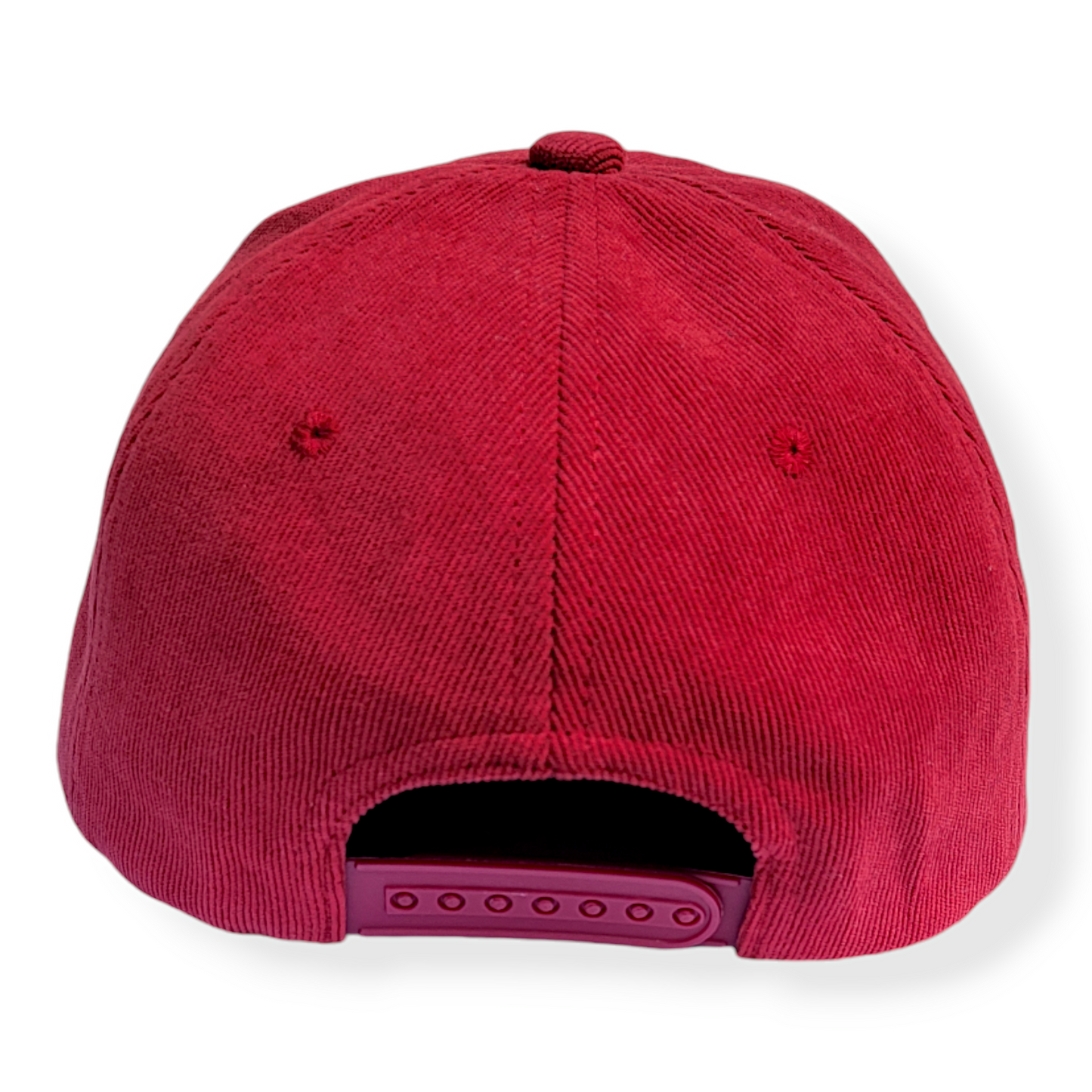 Gorra snapback sin estructura de pana roja Zion