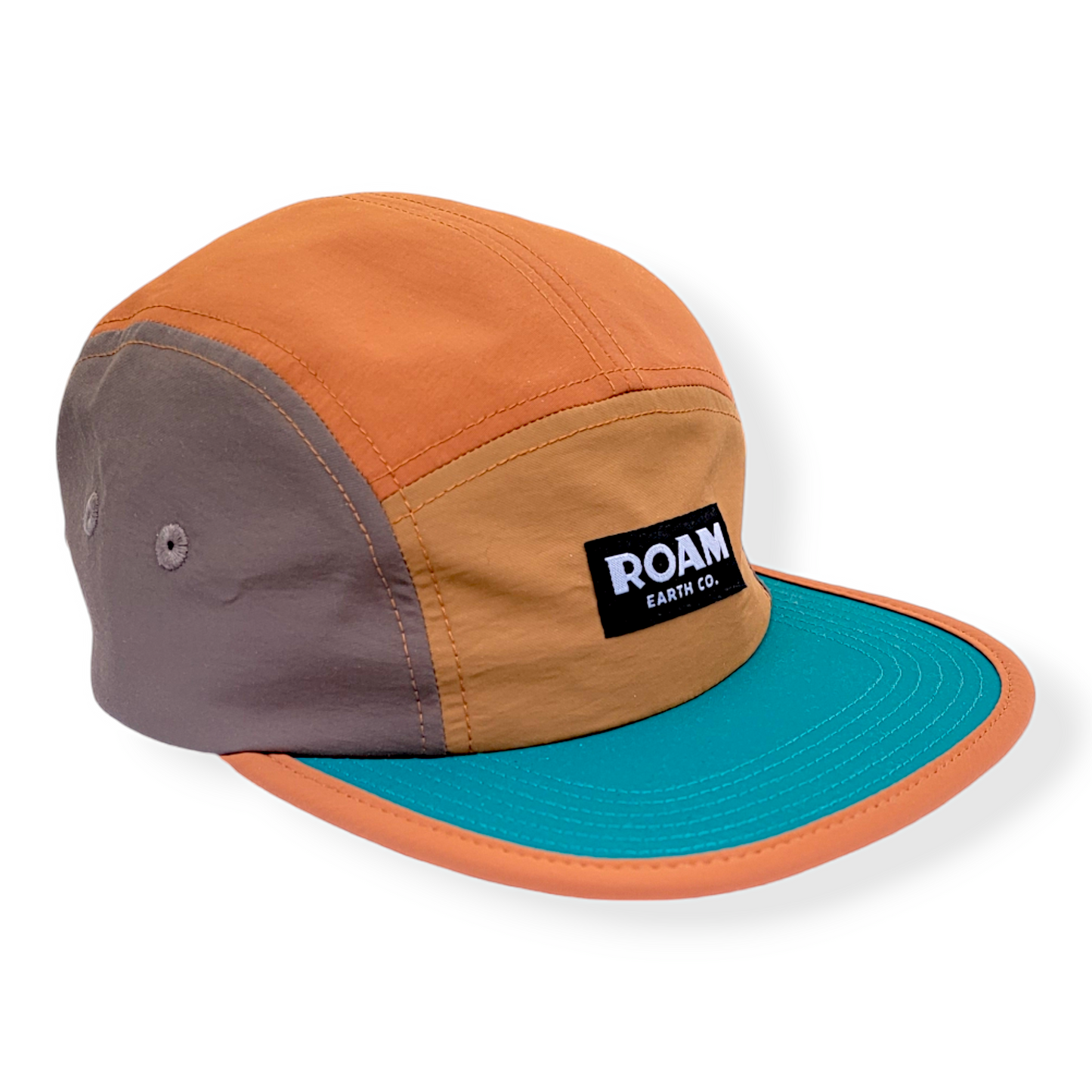 Gorra de cinco paneles de nailon reciclado Roam Performance Tech