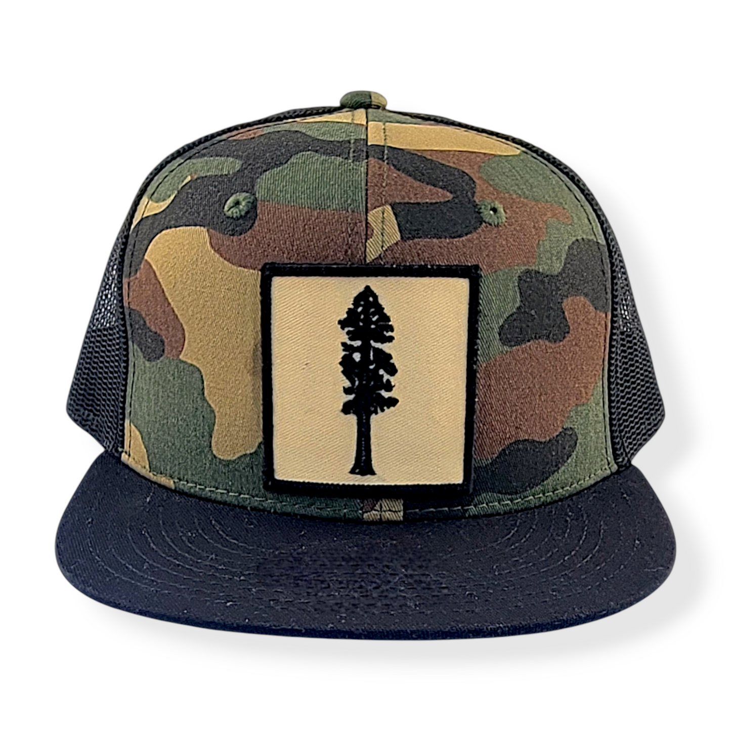 Gorra de camionero con cierre a presión y estampado de camuflaje Sequoia