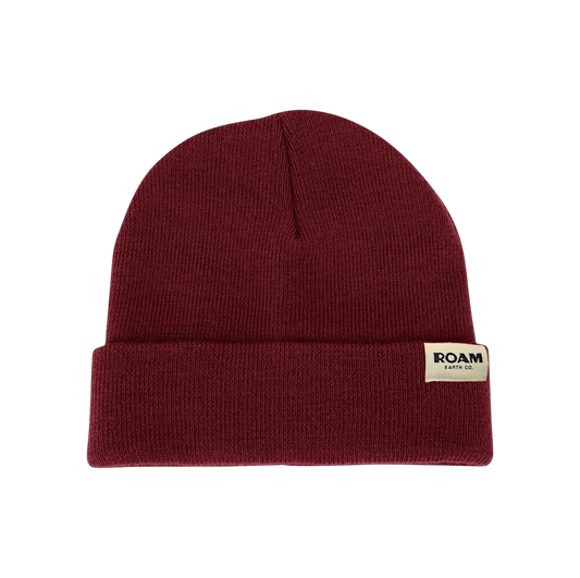 Gorro de lana burdeos Roam