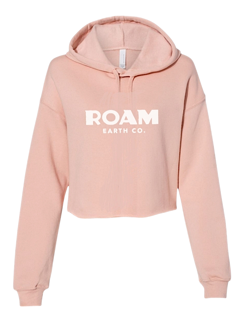 Sudadera con capucha de polar corta Roam Earth Co para mujer