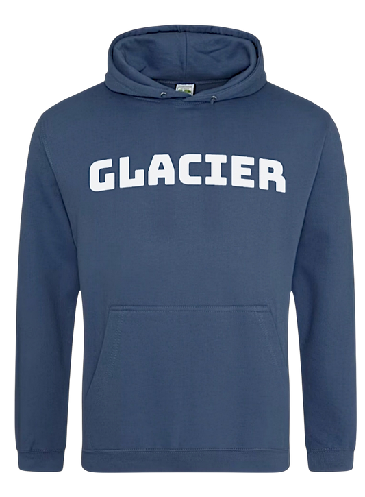 Sudadera con capucha azul Glacier x Roam