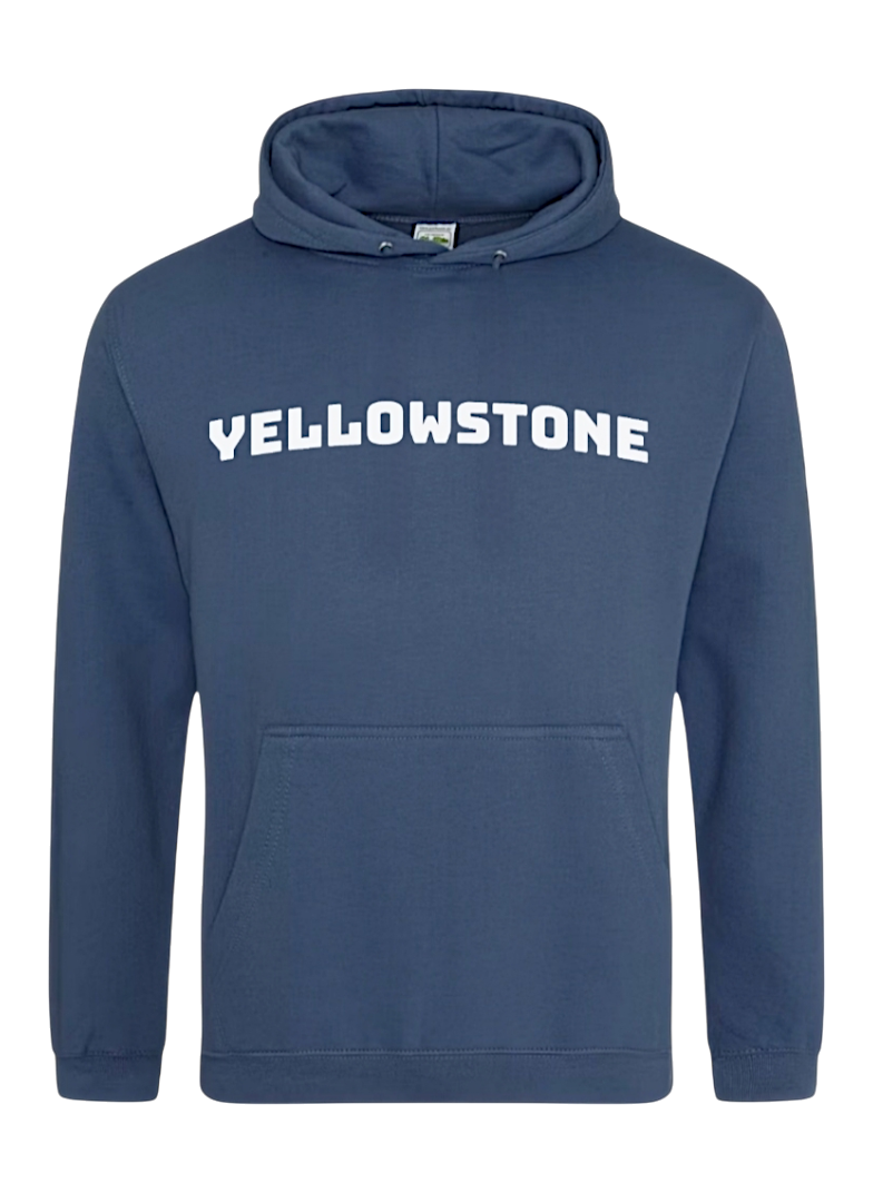 Sudadera con capucha azul de Yellowstone x Roam