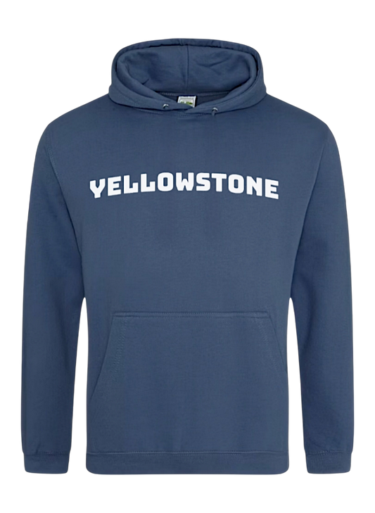 Sudadera con capucha azul de Yellowstone x Roam