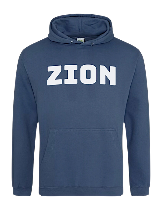 Sudadera con capucha azul Zion x Roam