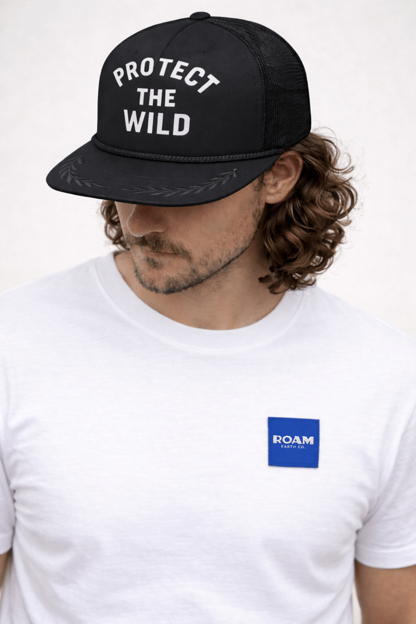 Alpine Blue Collection Core White Tee - Roam Earth Co.
