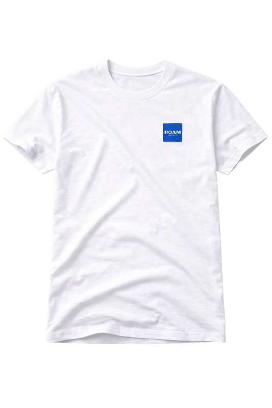 Alpine Blue Collection Core White Tee - Roam Earth Co.