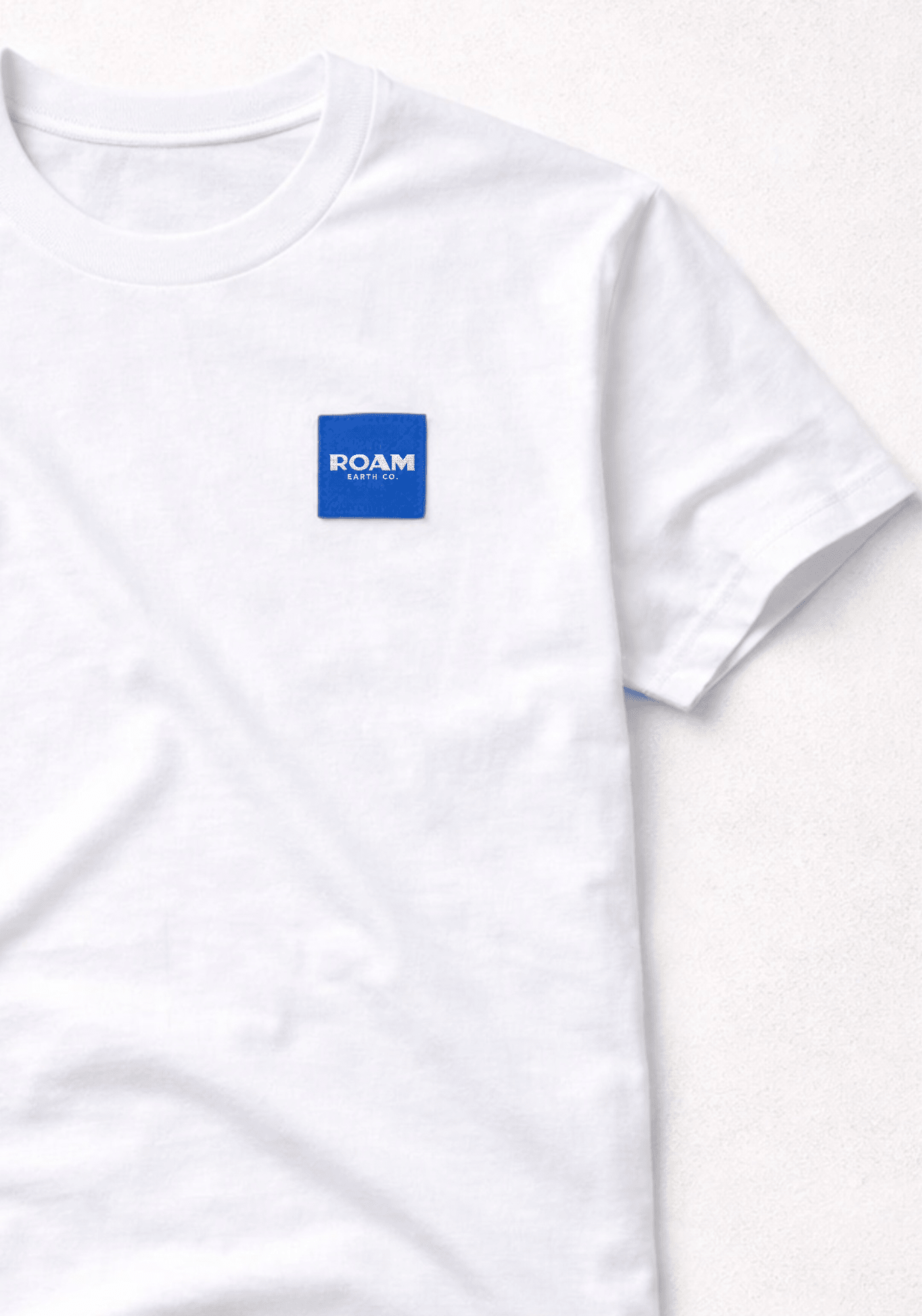 Alpine Blue Collection Core White Tee - Roam Earth Co.