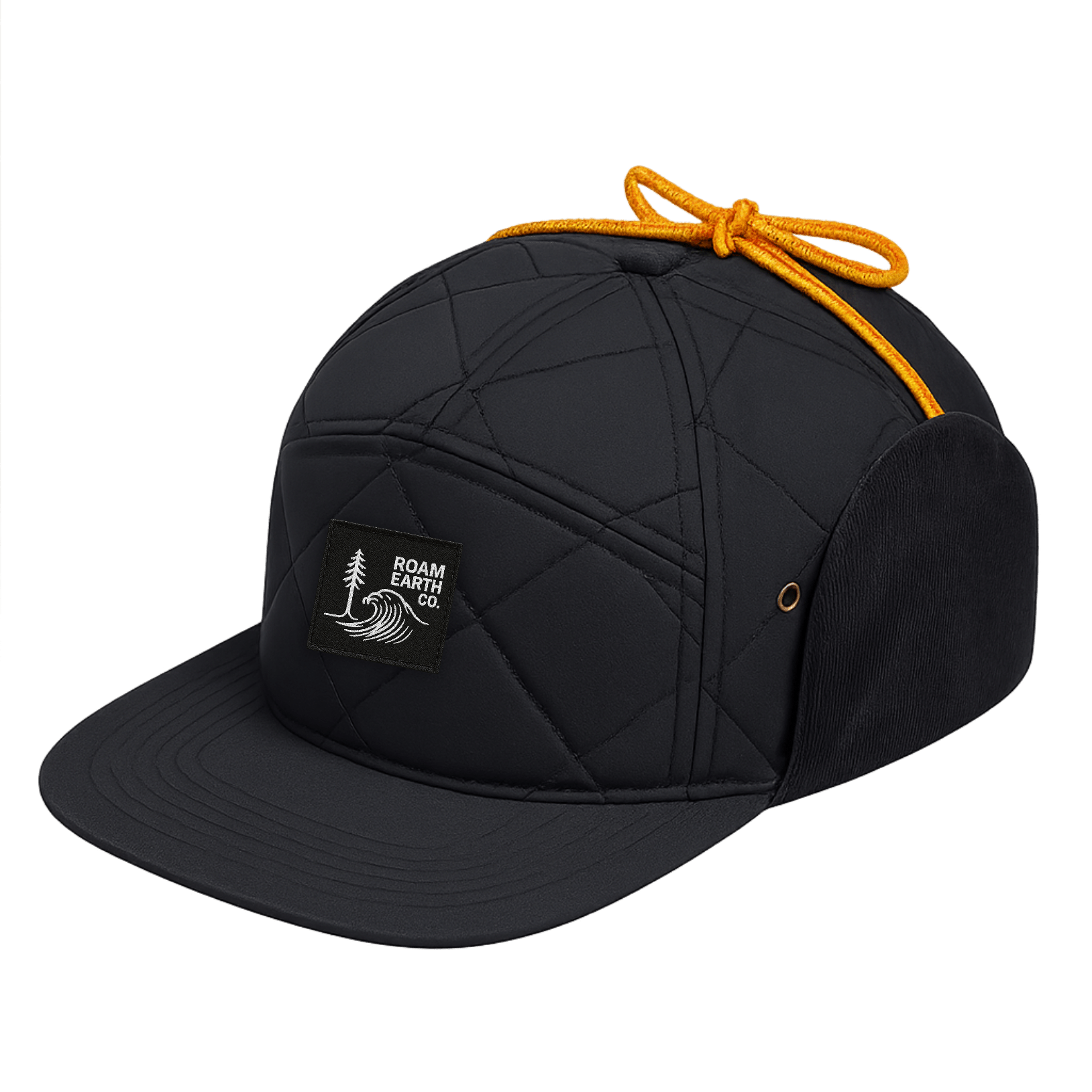 Bonfire Diamond Quilt & Corduroy Black Performance Hat - Roam Earth Co.