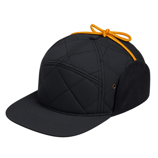Bonfire Diamond Quilt & Corduroy Black Performance Hat - Roam Earth Co.
