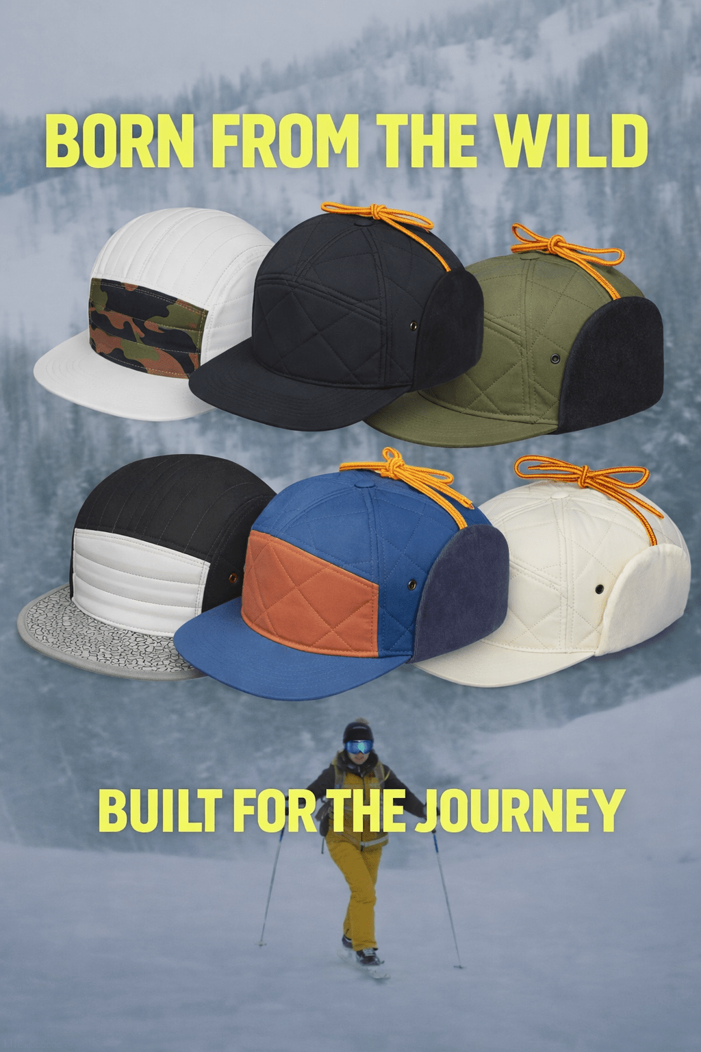 Bonfire Diamond Quilt & Corduroy White Performance Hat - Roam Earth Co.