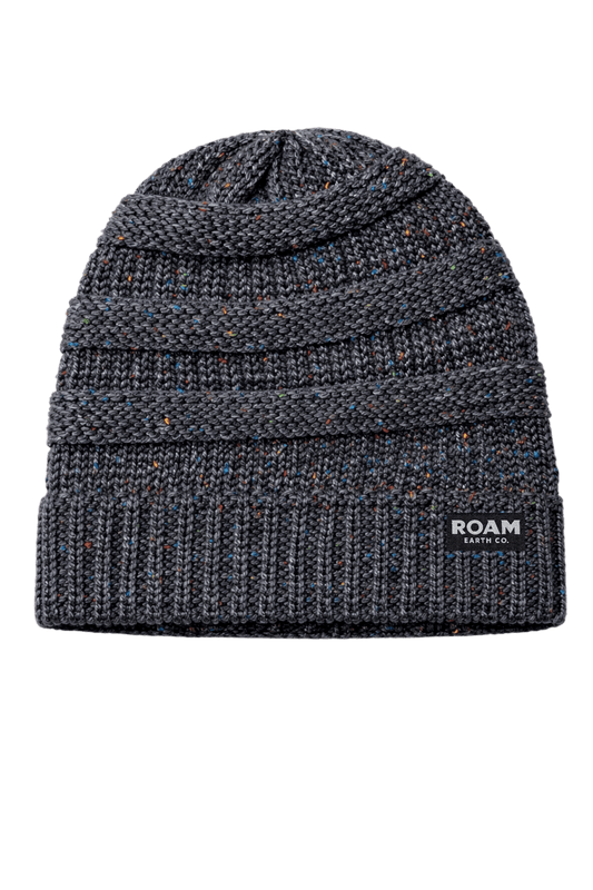 Breckenridge Speckled Wool Charcoal Beanie - Roam Earth Co.