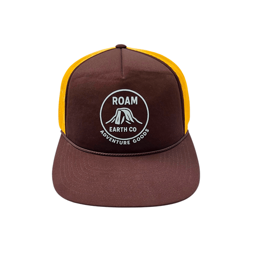 Half Dome Roam Adventure Goods Snapback Trucker Cap - Roam Earth Co.
