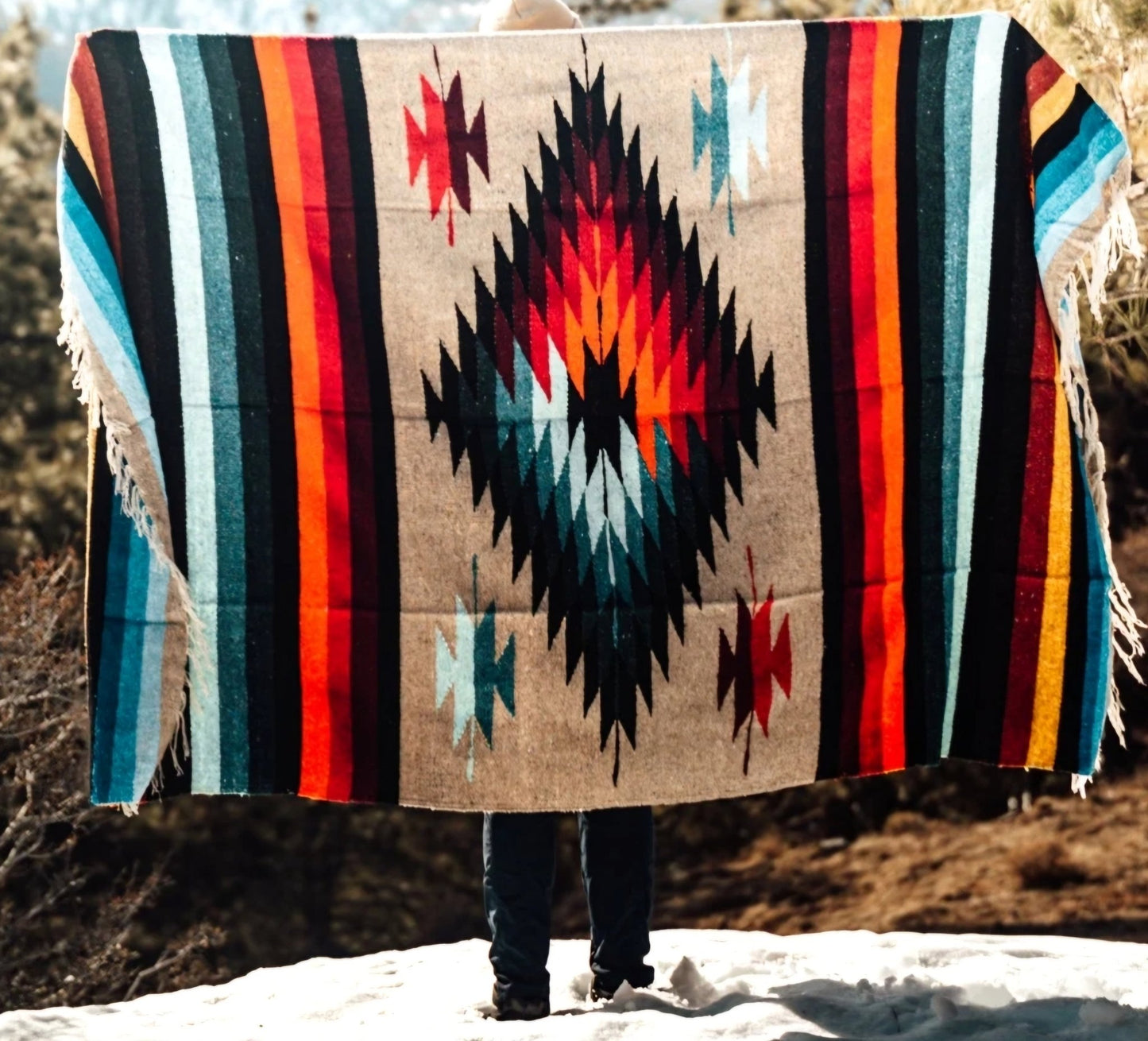 Joshua Tree Southwest Multicolor Blanket - Roam Earth Co.