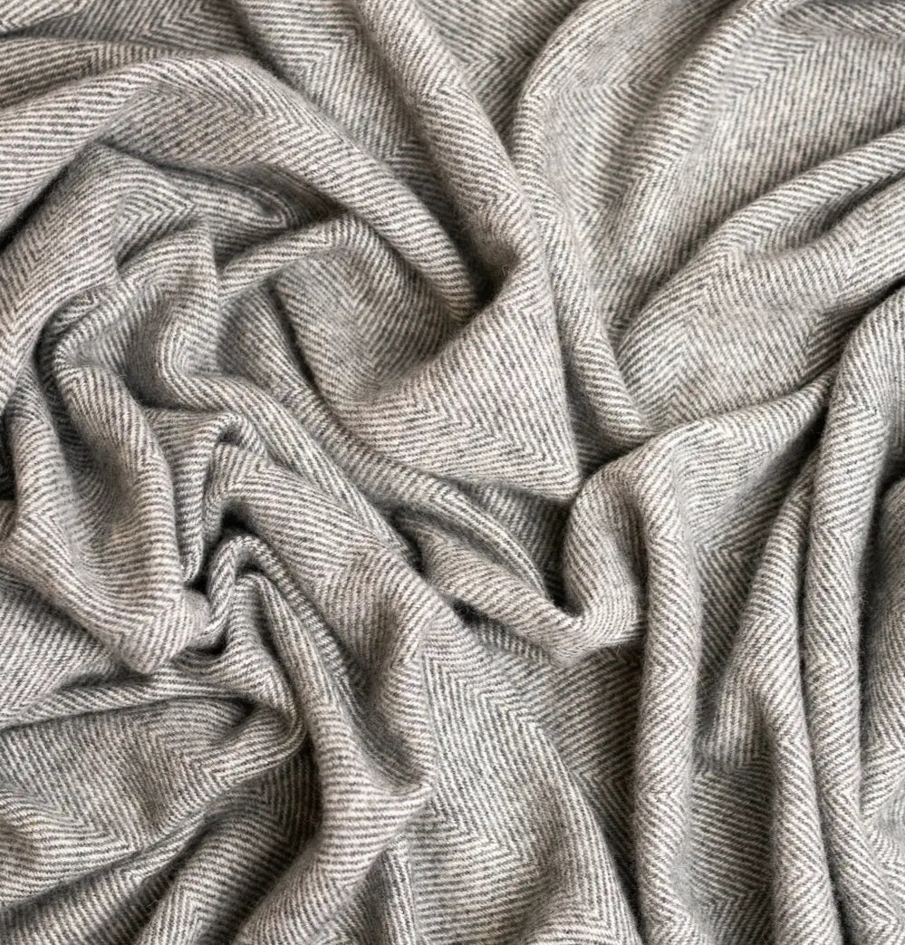 North Cascades Cashmere Reversible Travel & Luxury Home Blanket - Roam Earth Co.