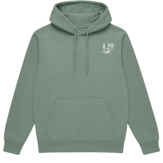 Wave and Sequoia logo Seafoam Unisex Hoodie