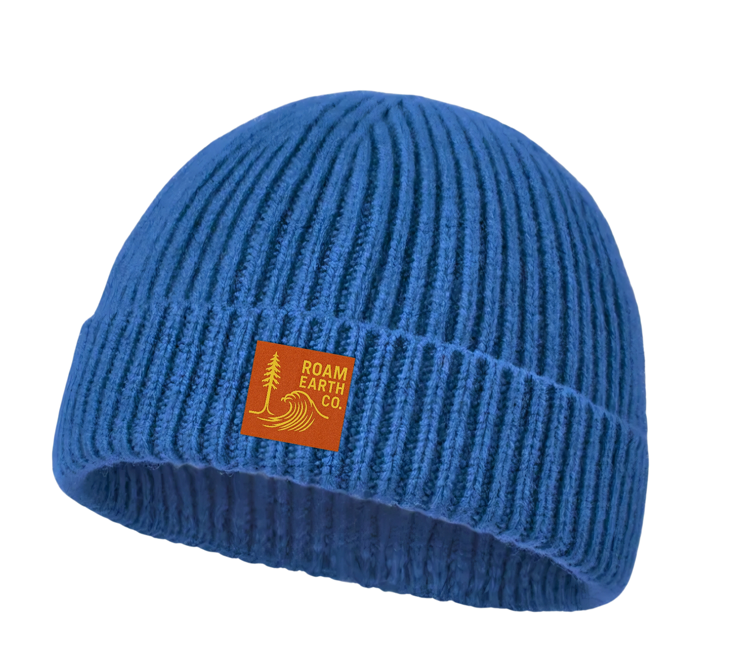 Merino Wool Short Fisherman Royal Blue Beanie
