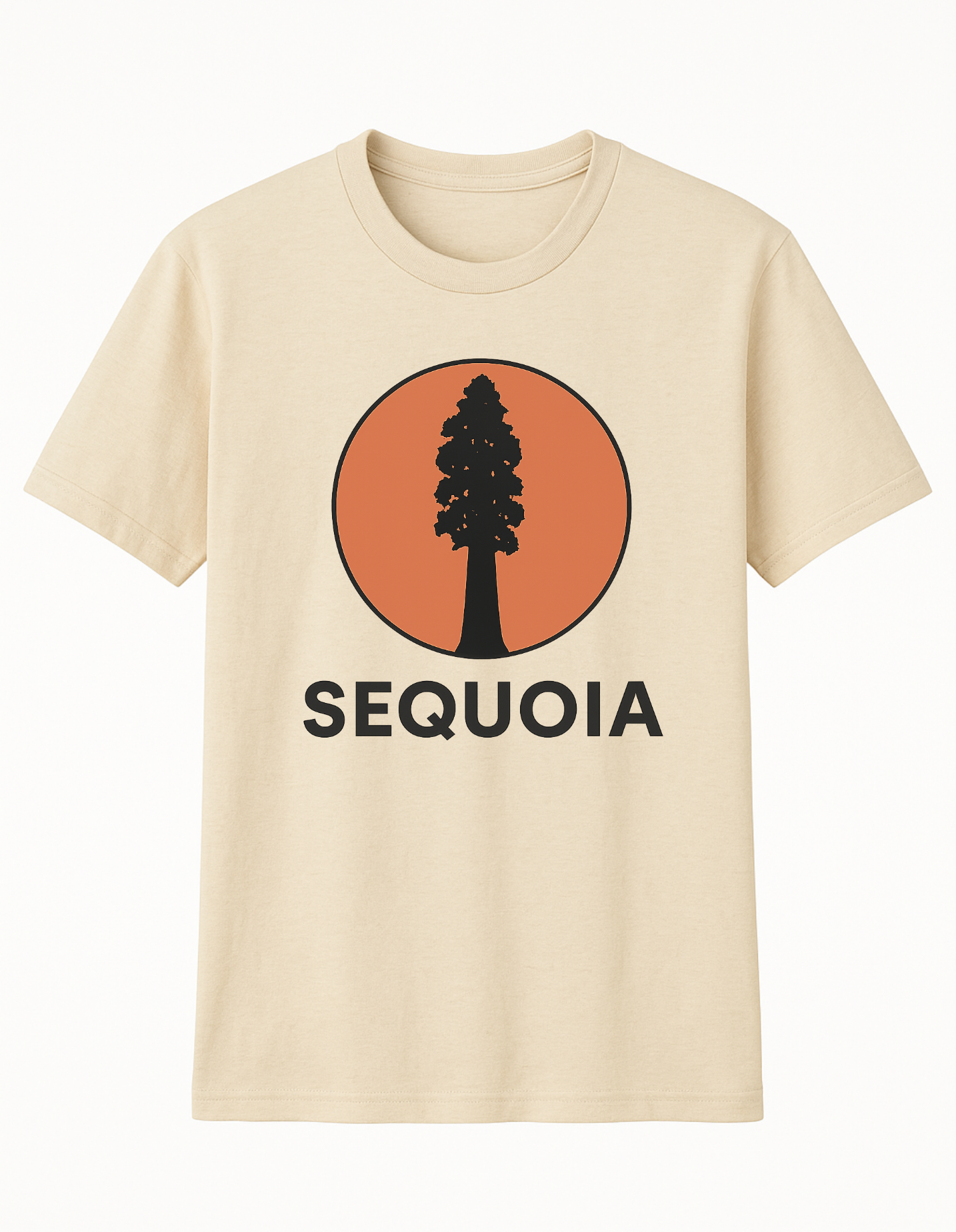 Sequoia Natural White Unisex Crew Neck T-Shirt