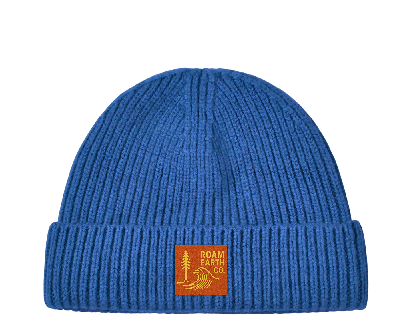 Merino Wool Short Fisherman Royal Blue Beanie