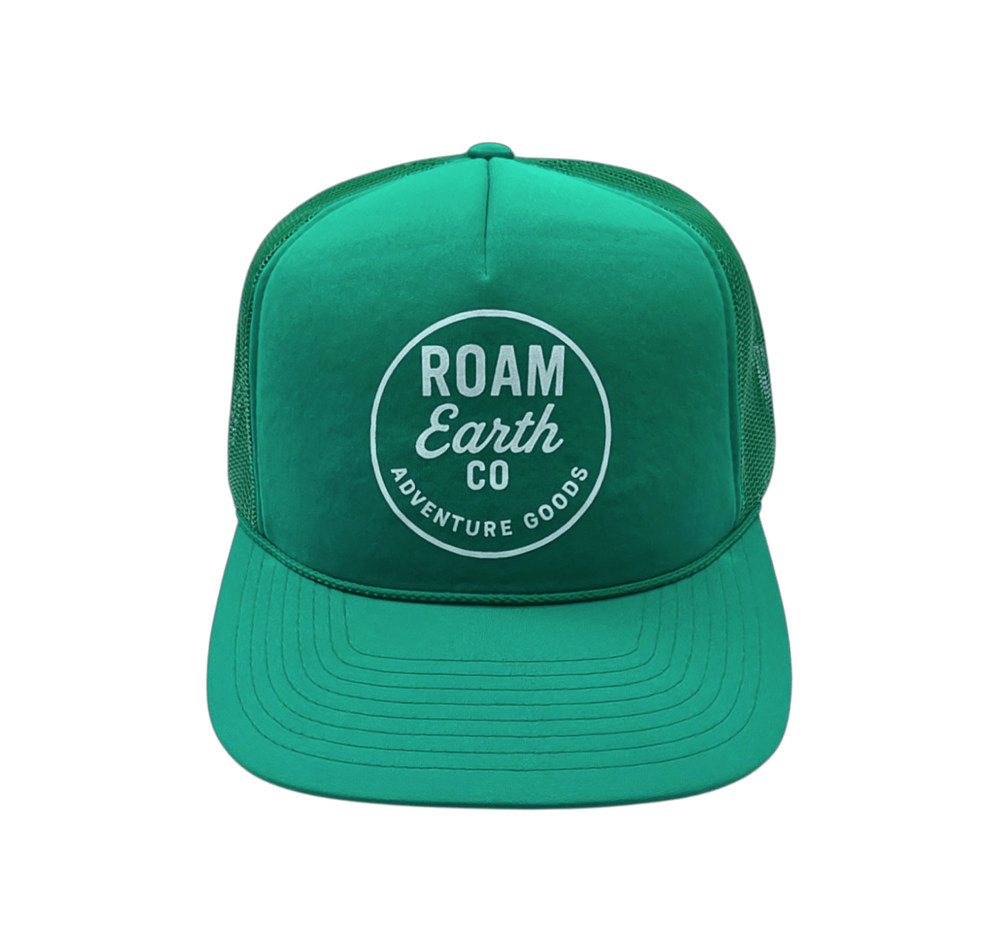 Roam Adventure Goods Green Snapback Trucker Cap - Roam Earth Co.