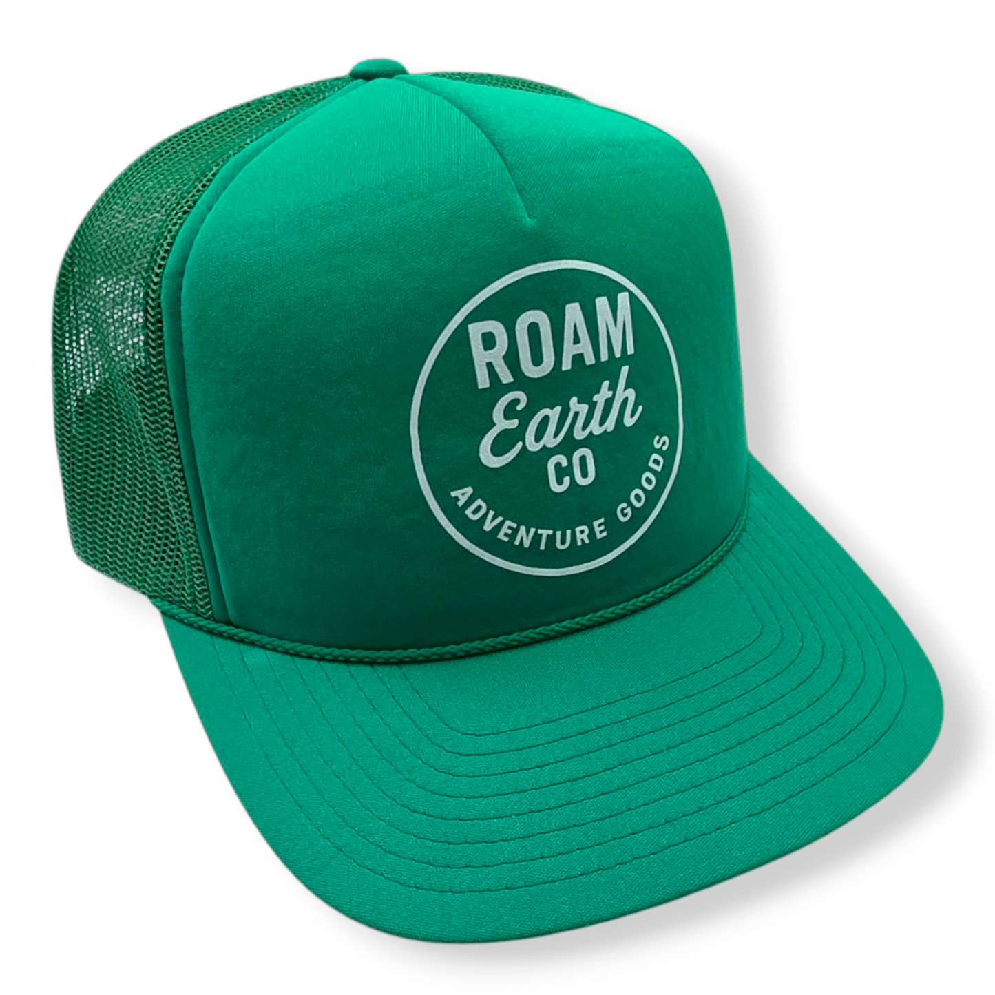 Roam Adventure Goods Green Snapback Trucker Cap - Roam Earth Co.