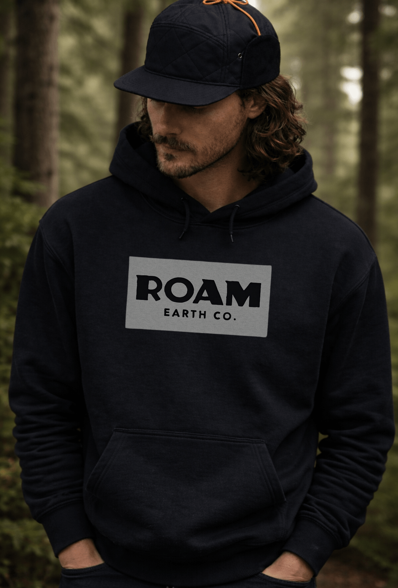 Roam Earth Co. Black and Granite Grey Unisex Hoodie - Roam Earth Co.