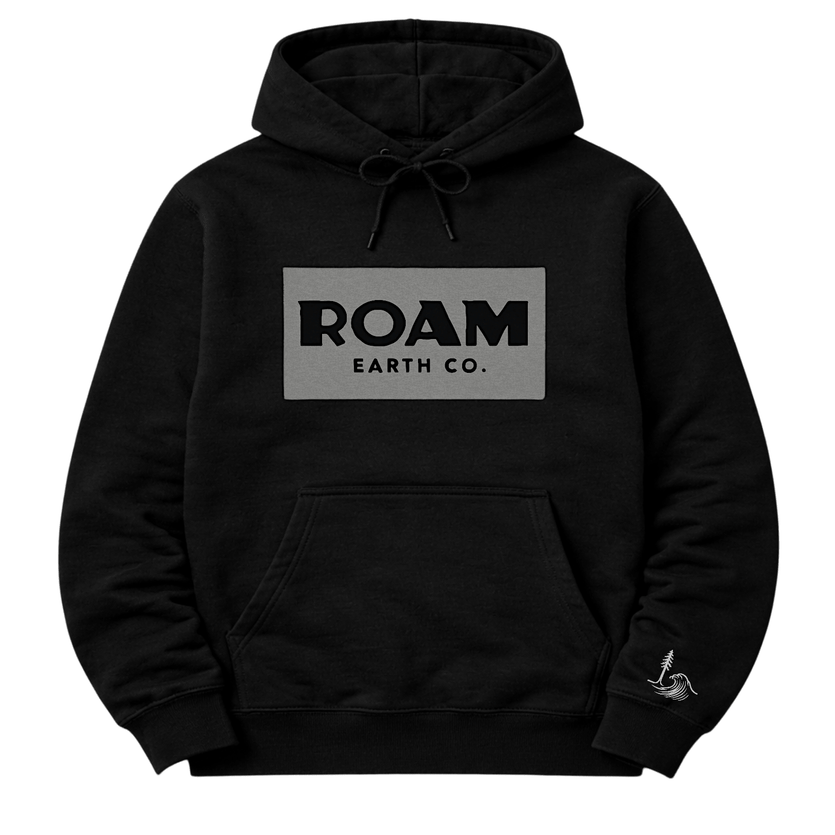 Roam Earth Co. Black and Granite Grey Unisex Hoodie - Roam Earth Co.