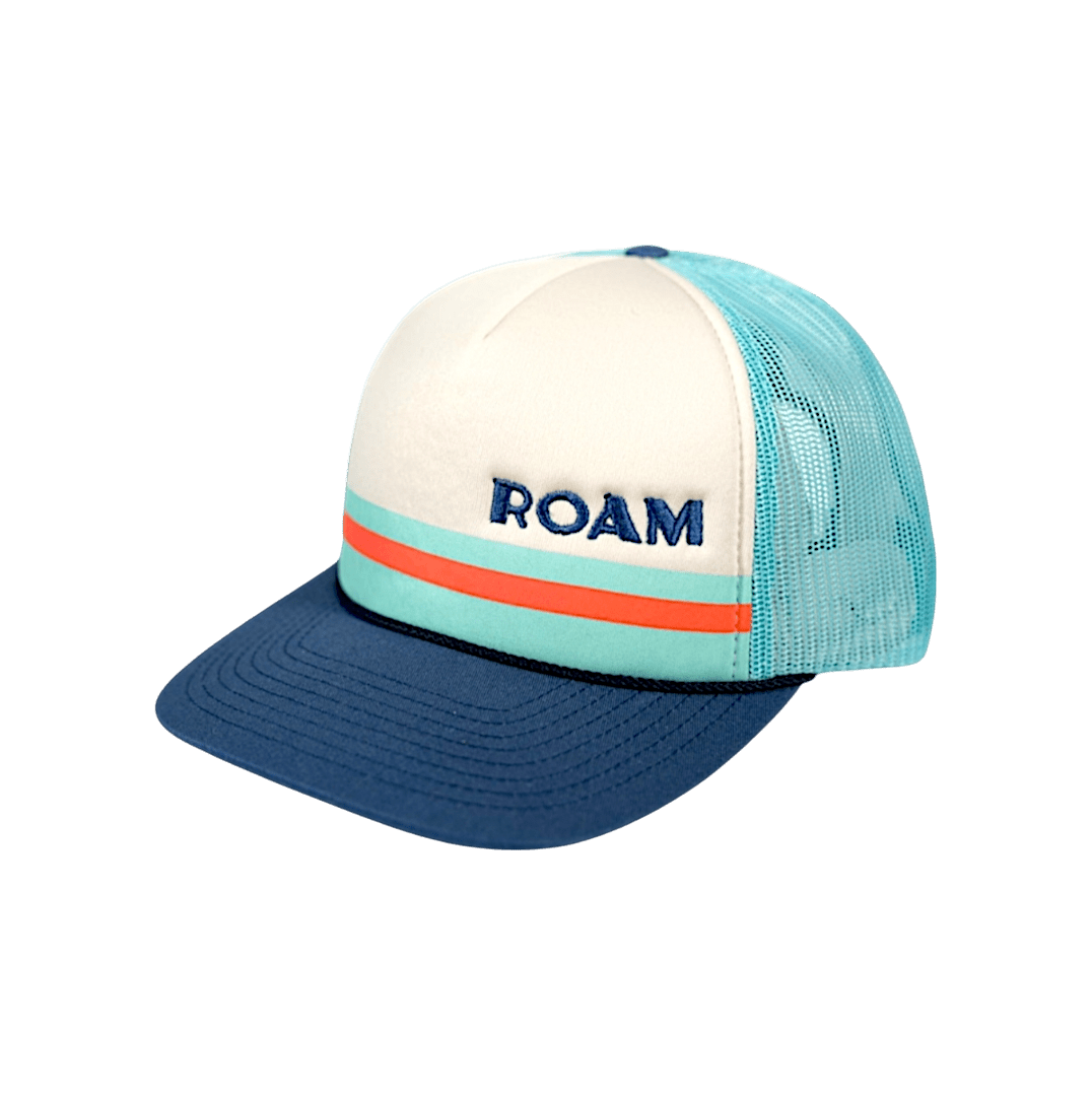 ROAM Line Up Blue Trucker Cap - Roam Earth Co.