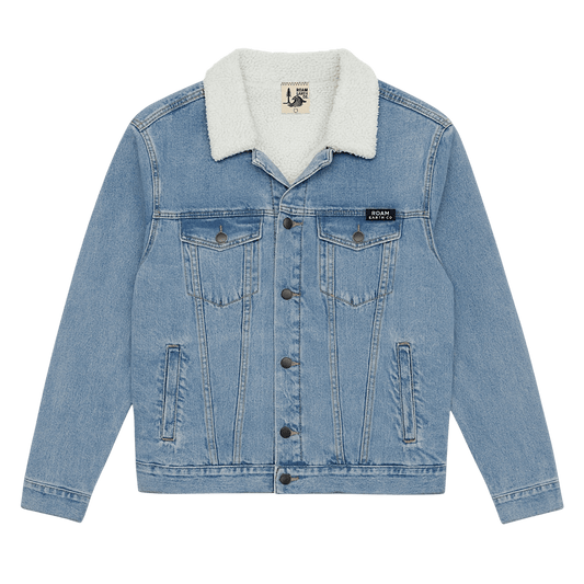 Roam Sherpa - Lined Denim Unisex Jacket - Roam Earth Co.
