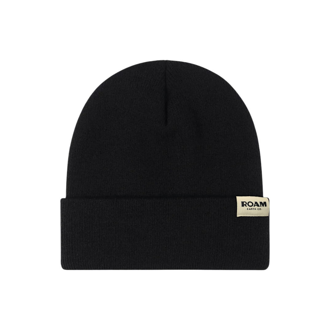 Roam Wool Blend Black Beanie - Roam Earth Co.