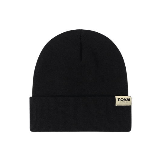 Roam Wool Blend Black Beanie - Roam Earth Co.